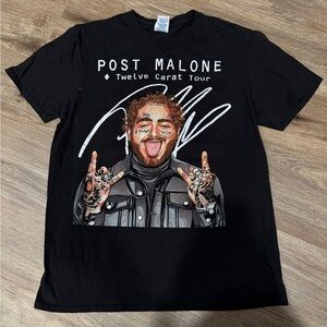 Post Malone Shirt Twelve Carat Tour 2022 Size M Double Sided Concert Tee
